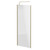 Colore Brushed Brass 2000mm x 900mm 10mm Walk In Clear Glass Shower Screen including Wall Channel with End Profile and Support Bar Right Hand Side View