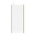 Colore Brushed Brass 2000mm x 900mm 10mm Walk In Clear Glass Shower Screen including Wall Channel with End Profile and Support Bar View From the Front