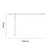 Colore Brushed Brass 2000mm x 1000mm 10mm Walk In Clear Glass Shower Screen including Wall Channel with End Profile and Support Bar Dimensions thumbnail
