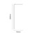 Colore Brushed Brass 2000mm x 800mm 10mm Walk In Clear Glass Shower Screen including Wall Channel with End Profile and Support Bar Dimensions thumbnail