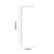 Colore Matt Black 2000mm x 900mm 10mm Walk In Clear Glass Shower Screen including Wall Channel with End Profile and Support Bar Dimensions thumbnail