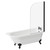Oxford 1700mm x 750mm Right Hand Single Ended Freestanding Shower Bath with Bath Screen and Matt Black Claw Feet Left Hand View