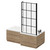Loire 1700mm Right Hand L Shaped Shower Bath with Matt Black Bath Screen and Bordalino Oak Front and End Bath Panel Right Hand Side View