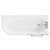 Arc 1700mm x 750mm Right Hand Curved Shower Bath with Towel Rail Bath Screen and Front Bath Panel Top View From Above thumbnail