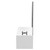Arc 1700mm x 750mm Left Hand Curved Shower Bath with Bath Screen and Front Bath Panel Side View thumbnail