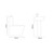 Darnley 530mm Full Pedestal Basin and Square Toilet Suite Dimensions thumbnail