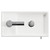 Napoli Compact Gloss White 400mm Floor Standing Vanity Unit with 1 Tap Hole Basin and Single Door with Polished Chrome Handle Top View