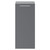 Napoli Gloss Grey 350mm Wall Mounted Side Cabinet with Single Door and Polished Chrome Handle Front View