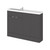 Hudson Reed Fusion Gloss Grey 1200mm Slimline Combination 4 Door Vanity Storage Unit with 1 Tap Hole Basin - CBI925 Main Image