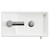 Napoli Compact Gloss Grey Pearl 400mm Floor Standing Vanity Unit with 1 Tap Hole Basin and Single Door with Polished Chrome Handle Top View