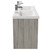 City Molina Ash 1200mm Wall Mounted 4 Drawer Vanity Unit and Double Ceramic Basin with 1 Tap Hole View from the Side