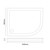 Pearlstone Slate 1000mm x 800mm x 40mm Right Hand Offset Quadrant Shower Tray and Plinth Dimensions thumbnail
