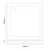 Pearlstone Slate 700mm x 700mm x 40mm Square Shower Tray and Plinth Dimensions thumbnail