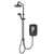 Triton Danzi DuElec Black 9.5kw Electric Shower Right Hand Side View