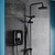 Triton Danzi DuElec Black 9.5kw Electric Shower Left Hand Side View Triton Danzi DuElec Black 9.5kw Electric Shower Left Hand Side View