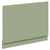 Napoli Olive Green MDF 700mm End Bath Panel with Plinth Left Hand View