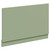 Napoli Olive Green MDF 800mm End Bath Panel with Plinth Left Hand View
