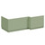 Napoli Olive Green MDF 1700mm L Shaped Front and End Bath Panel Set Left Hand View