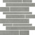 RAK Surface Cool Grey Matt 30cm x 30cm Sheet Linear Bricks Porcelain Mosaic Tile - AM-GZSUR-CG.RT/BRK