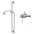 Windsor Traditional Polished Chrome Exposed Thermostatic Shower Valve with Slide Rail Kit Right Hand Side View