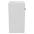 Napoli Gloss White 600mm Floor Standing Vanity Unit for Countertop Basins with 2 Doors and Matt Black Handles Side on View