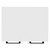 Napoli Gloss White 600mm Floor Standing Vanity Unit for Countertop Basins with 2 Doors and Matt Black Handles Top View From Above