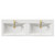 Napoli Olive Green 1200mm Wall Mounted Vanity Unit with Ceramic Double Basin and 4 Drawers with Brushed Brass Handles Top View From Above Napoli Olive Green 1200mm Wall Mounted Vanity Unit with Ceramic Double Basin and 4 Drawers with Brushed Brass Handles Top View From Above