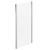 Series 6 Chrome 1000mm Shower Enclosure Side Panel Left Hand View