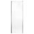Series 8 Chrome 700mm Shower Enclosure Side Panel Front View