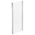 Series 8 Chrome 900mm Shower Enclosure Side Panel Left Hand View