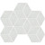 RAK Fashion Stone Ivory Matt 25.5cm x 29.5cm Rhomboid Porcelain Mosaic Tile - AGWZZFNSEIVO006651 - Product View