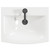 Napoli Gloss Grey Pearl 500mm Wall Mounted Vanity Unit with 1 Tap Hole Curved Basin and Single Drawer with Matt Black Handle View From Top