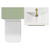 Napoli Olive Green 1000mm Vanity Unit Toilet Suite with 1 Tap Hole Basin and 2 Drawers with Brushed Brass Handles View From Top