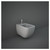 RAK Feeling Matt Grey Wall Hung Bidet - MP07503A Main View