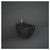 RAK Feeling Matt Black Wall Hung Bidet - MP07504A Main View