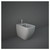 RAK Feeling Matt Grey Back to Wall Bidet - MP18503A Main View