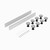 Nuie White Leg and Plinth Kit for up to 1000mm x 1000mm Square and Rectangular Shower Trays - LEG2W