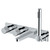 RAK Amalfi Chrome Horizontal Concealed Thermostatic Dual Control Shower Valve with Handset and Bath Spout - RAKAMA3306C