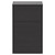 Montego Graphite Grey 500mm Toilet Unit Front View