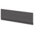 Montego Graphite Grey MDF 1800mm Front Bath Panel with Plinth Right Hand View