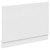 Montego White Ash MDF 750mm End Bath Panel with Plinth Left Hand View