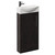 Horizon Metallic Slate 440mm Floor Standing Vanity Unit with 1 Tap Hole Right Hand Basin and Single Door with Polished Chrome Handle Left Hand View