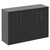 Horizon Graphite Grey 1200mm Floor Standing Vanity Unit for Countertop Basins with 4 Doors and Polished Chrome Handles Left Hand View