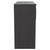 Horizon Graphite Grey 1200mm Floor Standing Vanity Unit for Countertop Basins with 4 Doors and Polished Chrome Handles Side View