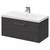 Horizon Graphite Grey 800mm Wall Mounted Vanity Unit with 1 Tap Hole Basin and Single Drawer with Polished Chrome Handle Right Hand View