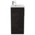 Horizon Metallic Slate 600mm Floor Standing Vanity Unit with 1 Tap Hole Basin and 2 Doors with Polished Chrome Handles View from Side