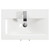 Horizon Graphite Grey 600mm Floor Standing Vanity Unit with 1 Tap Hole Basin and 2 Doors with Polished Chrome Handles Top View