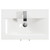 Horizon White Ash 600mm Floor Standing Vanity Unit with 1 Tap Hole Basin and 2 Doors with Polished Chrome Handles Top View