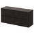 Montego Metallic Slate 1200mm Wall Mounted Vanity Unit for Countertop Basins with 4 Drawers Right Hand View