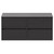 Montego Graphite Grey 1200mm Wall Mounted Vanity Unit for Countertop Basins with 4 Drawers Front View